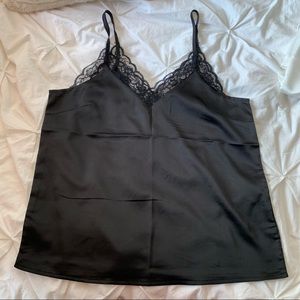 Lace trim Satin Cami